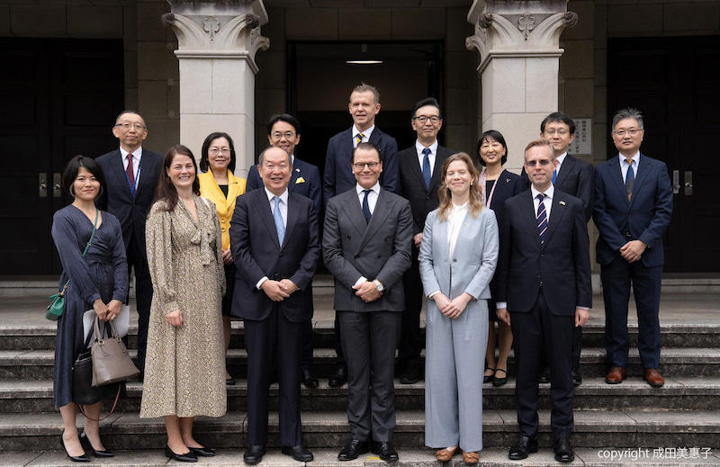 スウェーデンのダニエル王子殿下、南学正臣日本腎臓学会理事長を訪問